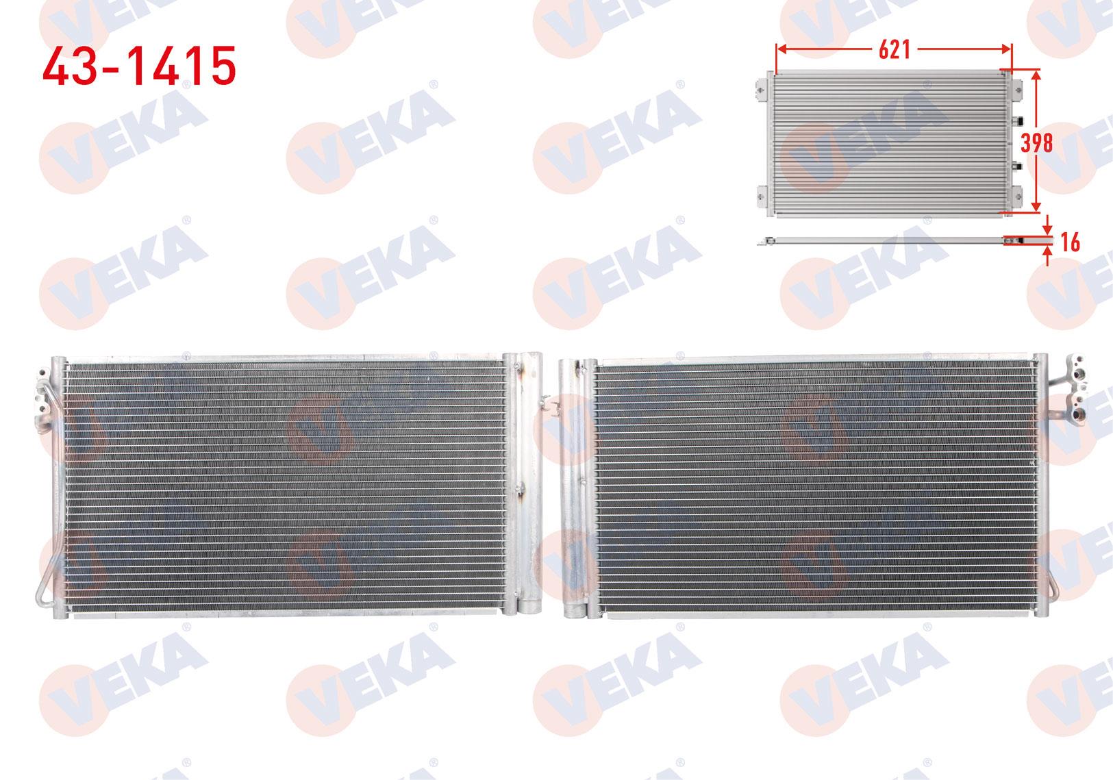 VEKA431415-Klima Radyatörü (Kondenser)
