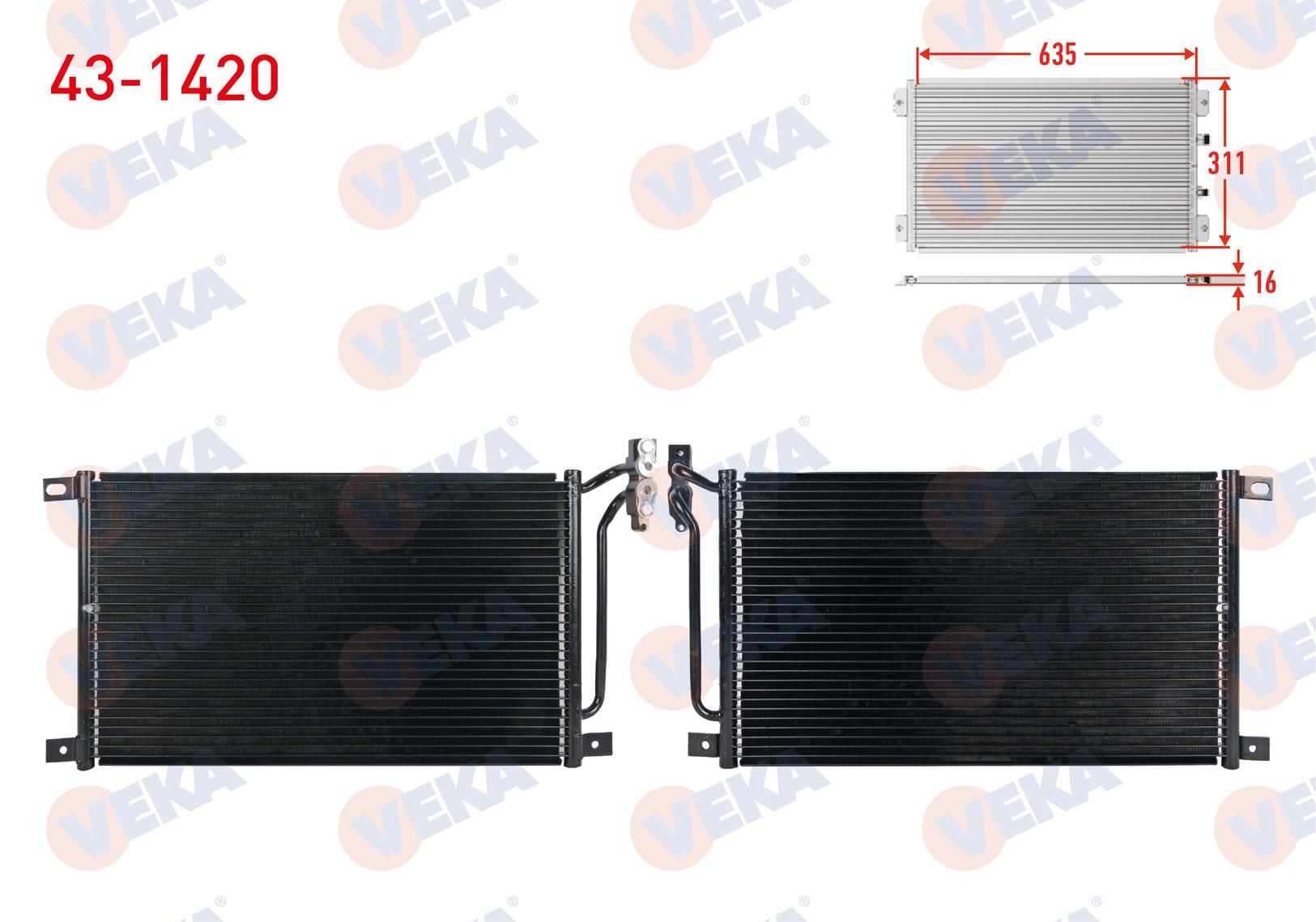 VEKA431420-Klima Radyatörü (Kondenser)