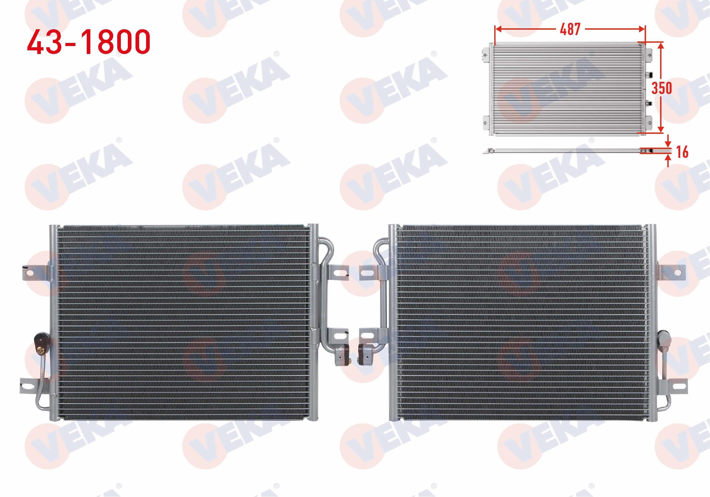 VEKA431800-Klima Radyatörü (Kondenser)