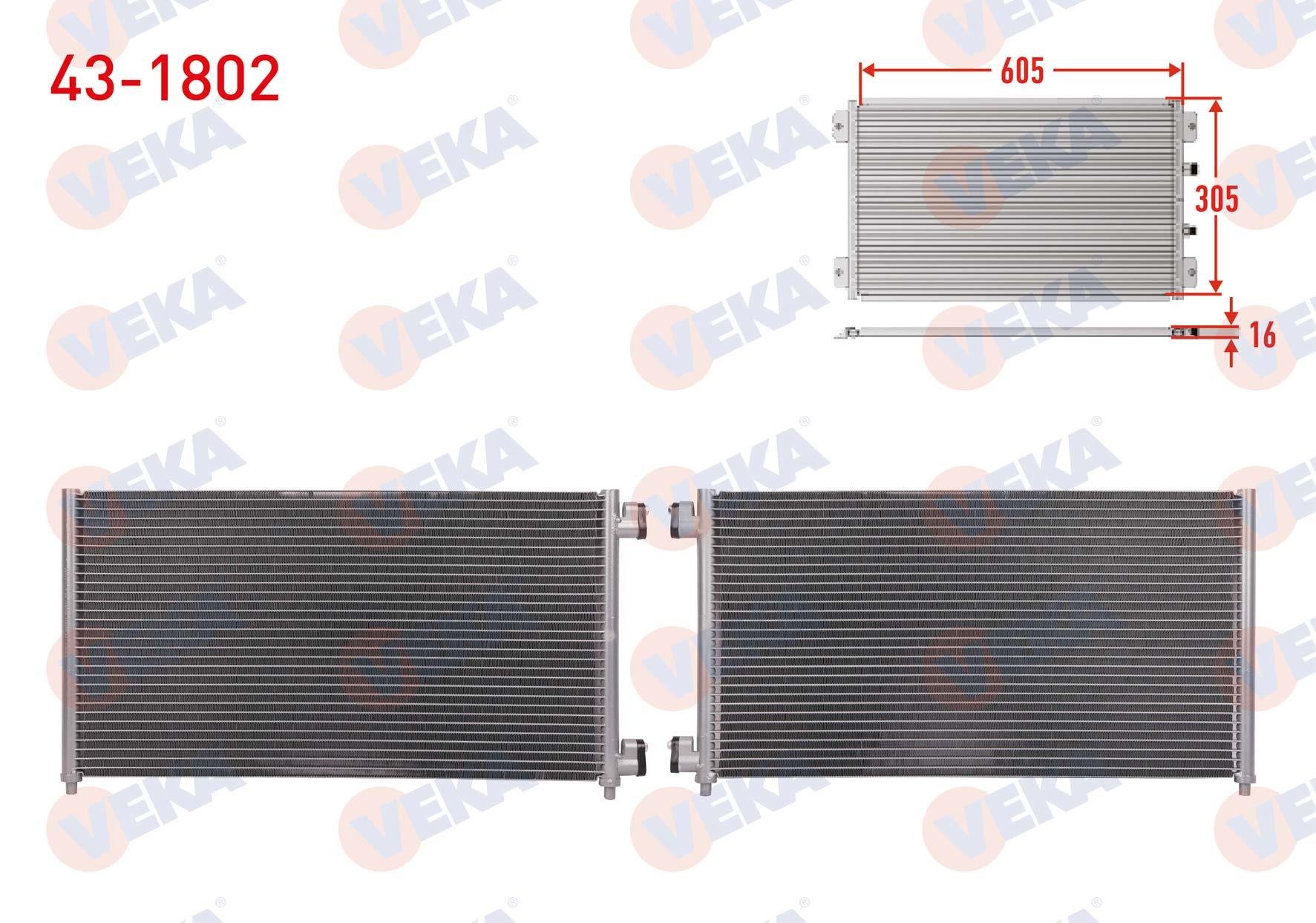 VEKA431802-Klima Radyatörü (Kondenser)