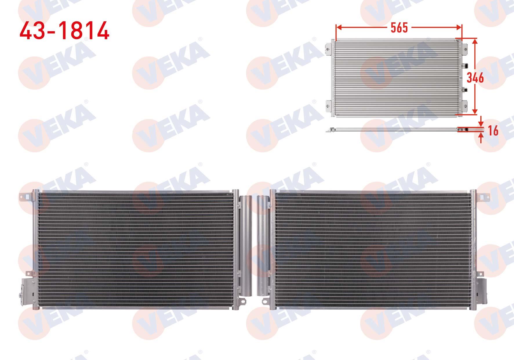 VEKA431814-Klima Radyatörü (Kondenser)
