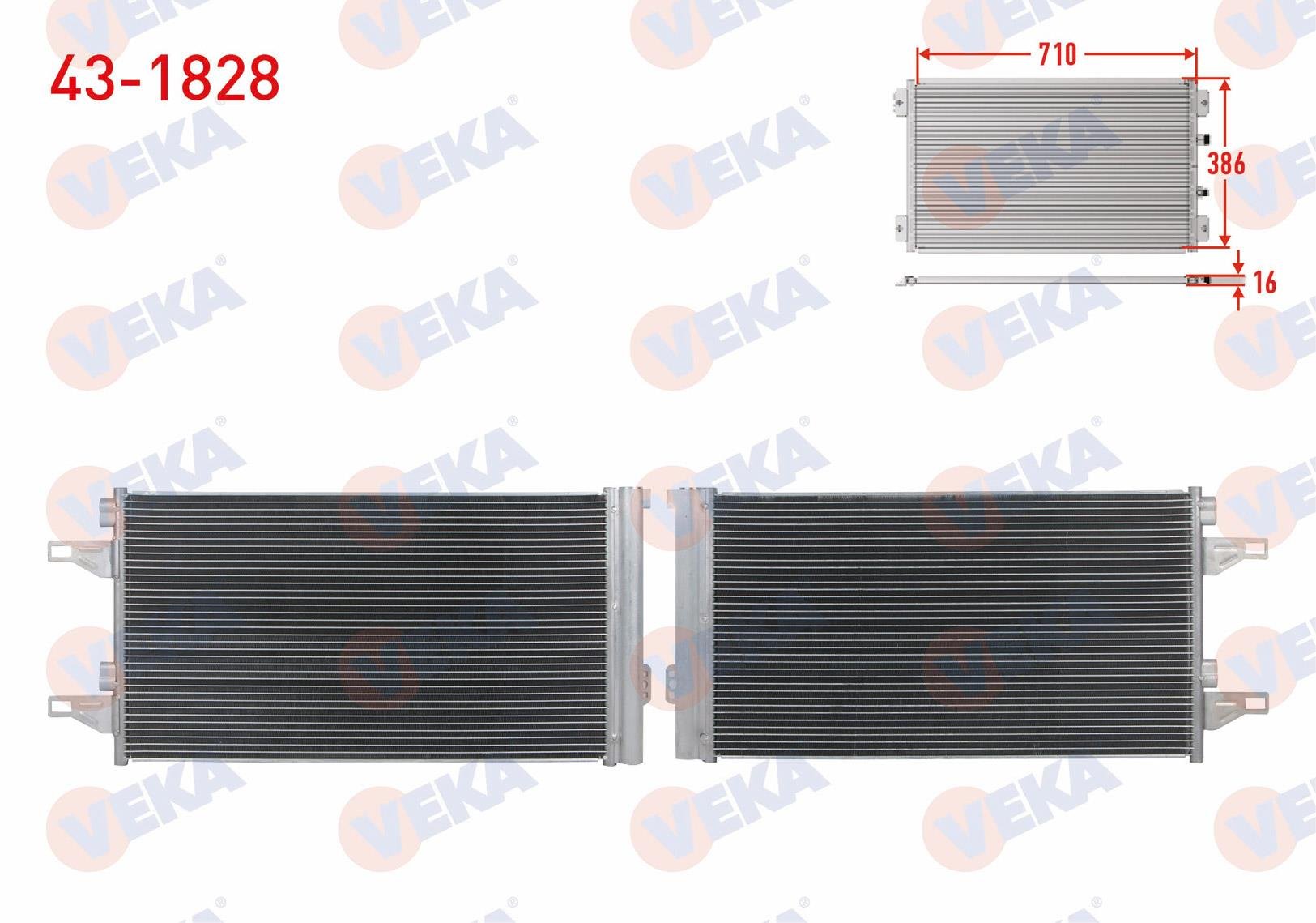 VEKA431828-Klima Radyatörü (Kondenser)