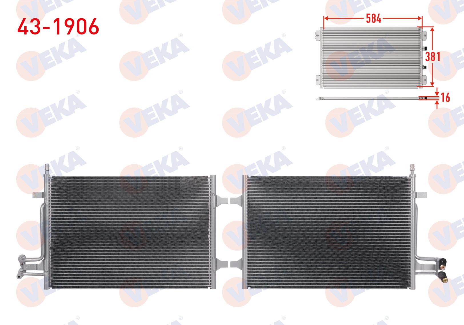 VEKA431906-Klima Radyatörü (Kondenser)