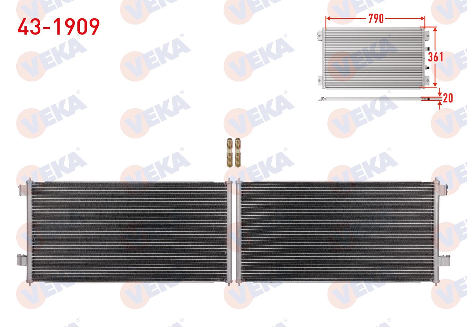 VEKA431909-Klima Radyatörü (Kondenser)
