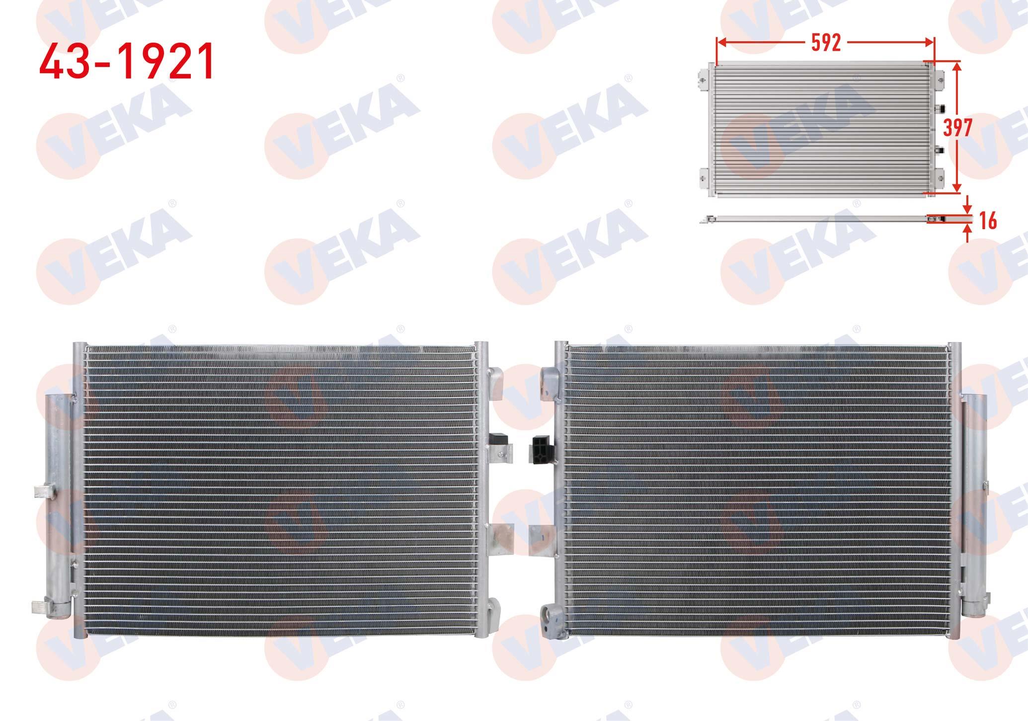 VEKA431921-Klima Radyatörü (Kondenser)