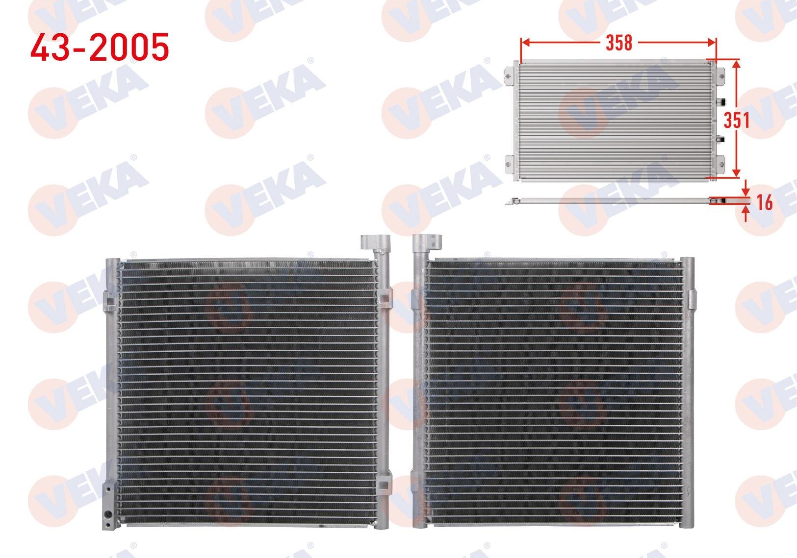 VEKA432005-Klima Radyatörü (Kondenser)