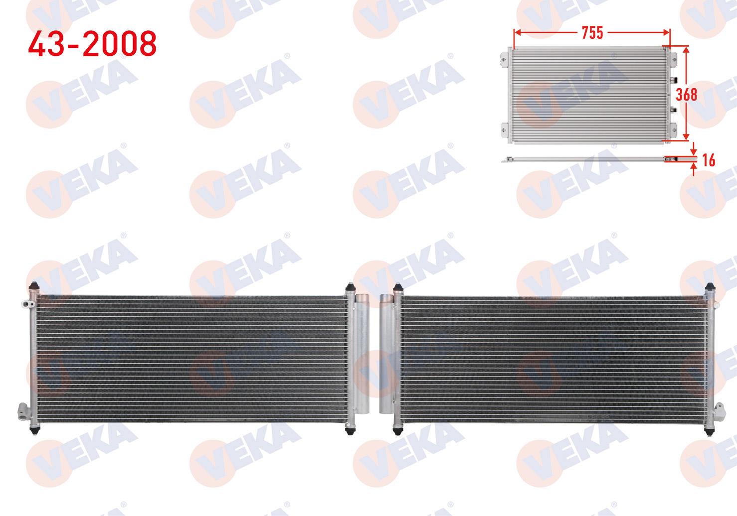 VEKA432008-Klima Radyatörü (Kondenser)