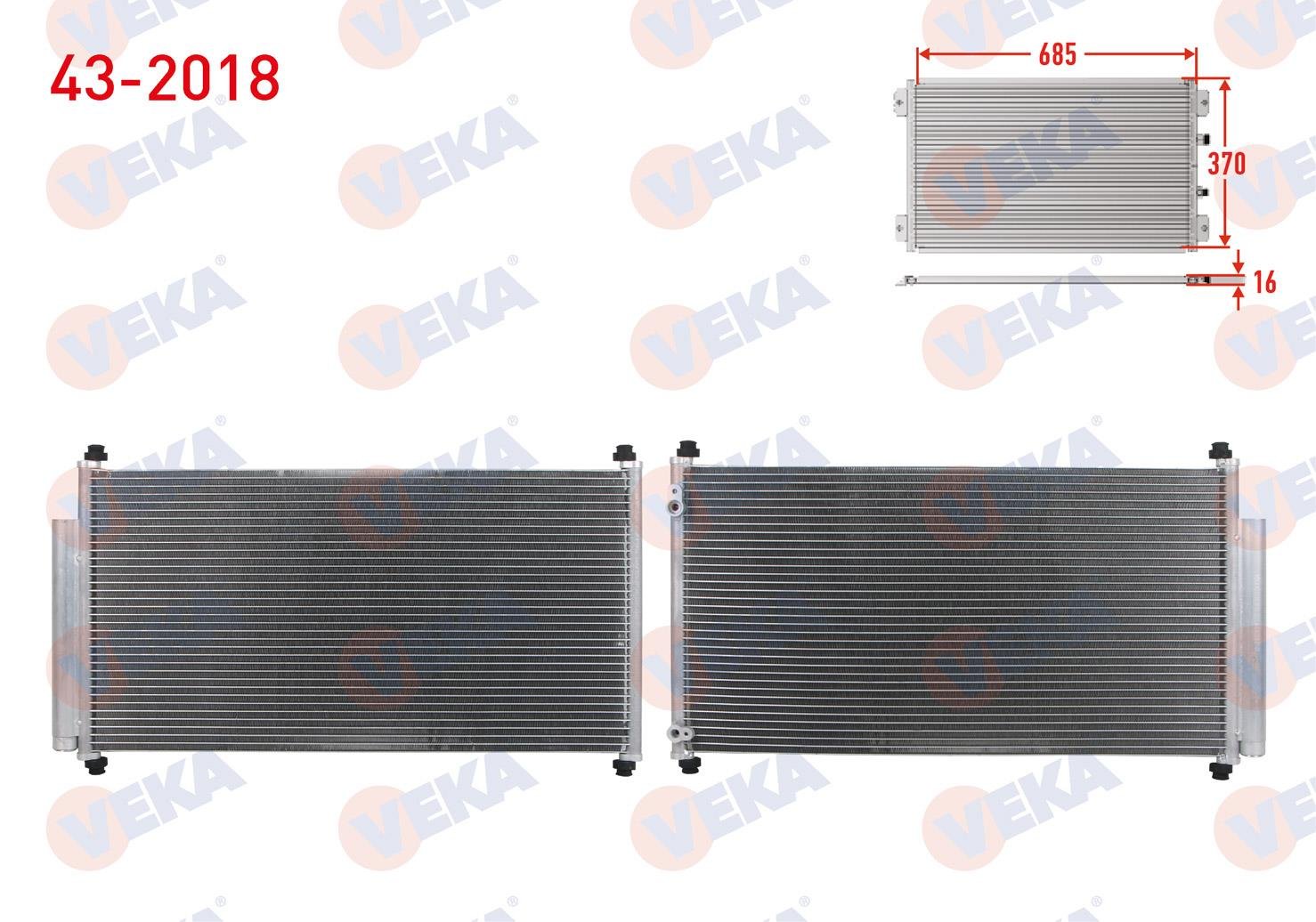 VEKA432018-Klima Radyatörü (Kondenser)
