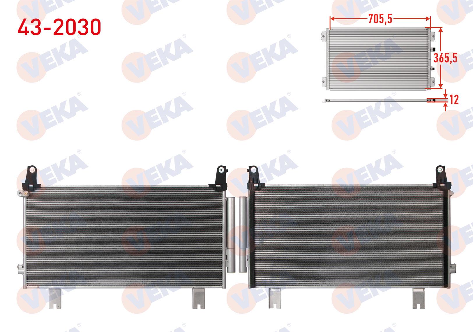 VEKA432030-Klima Radyatörü (Kondenser)