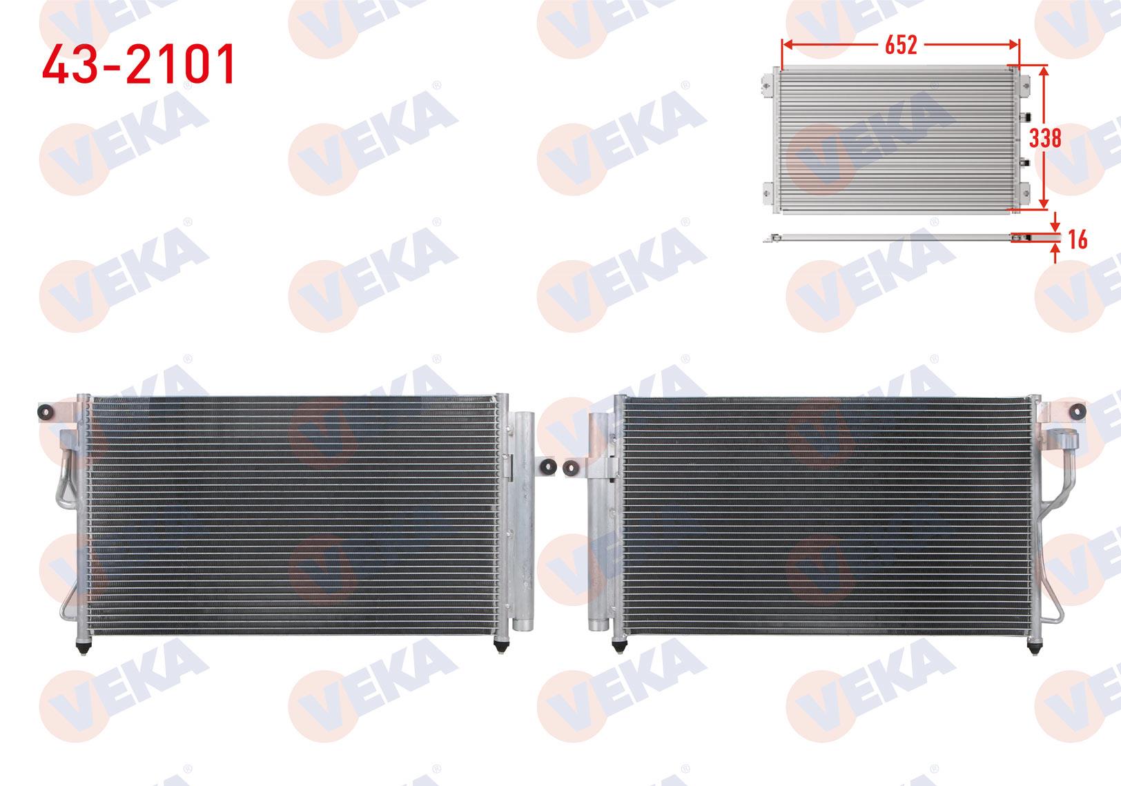 VEKA432101-Klima Radyatörü (Kondenser)
