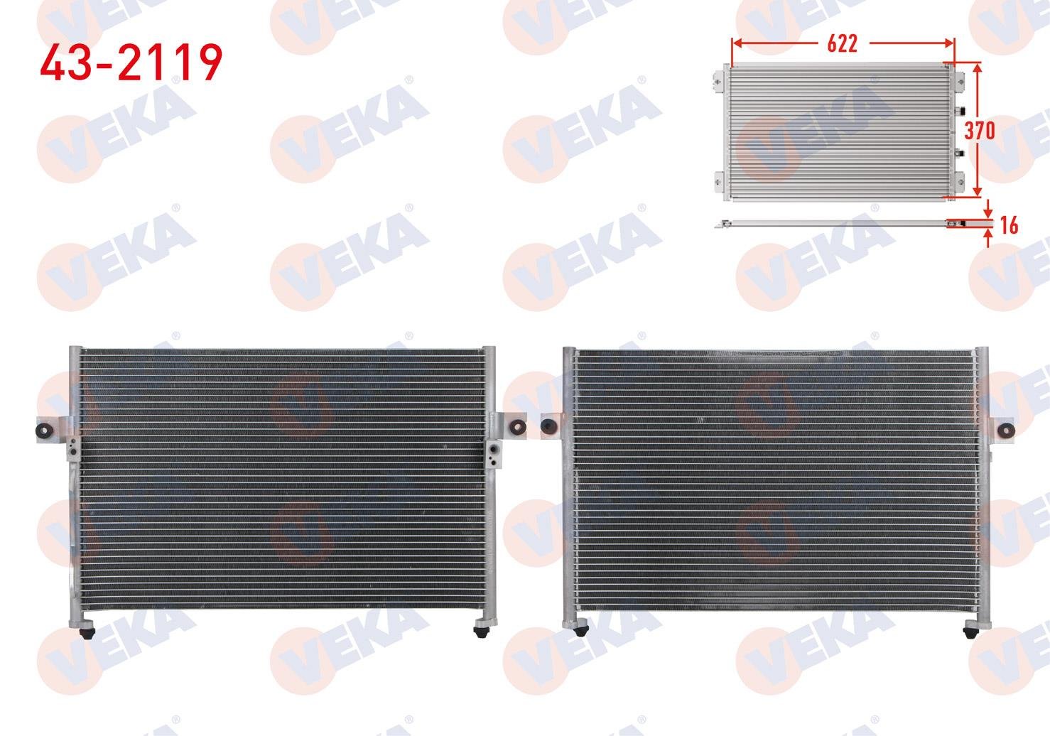 VEKA432119-Klima Radyatörü (Kondenser)