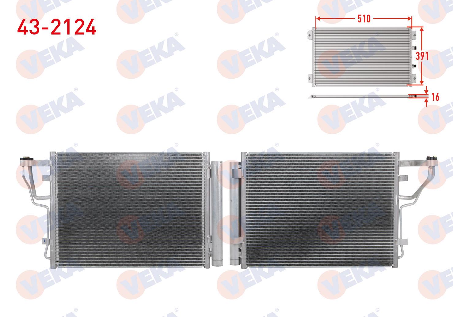 VEKA432124-Klima Radyatörü (Kondenser)
