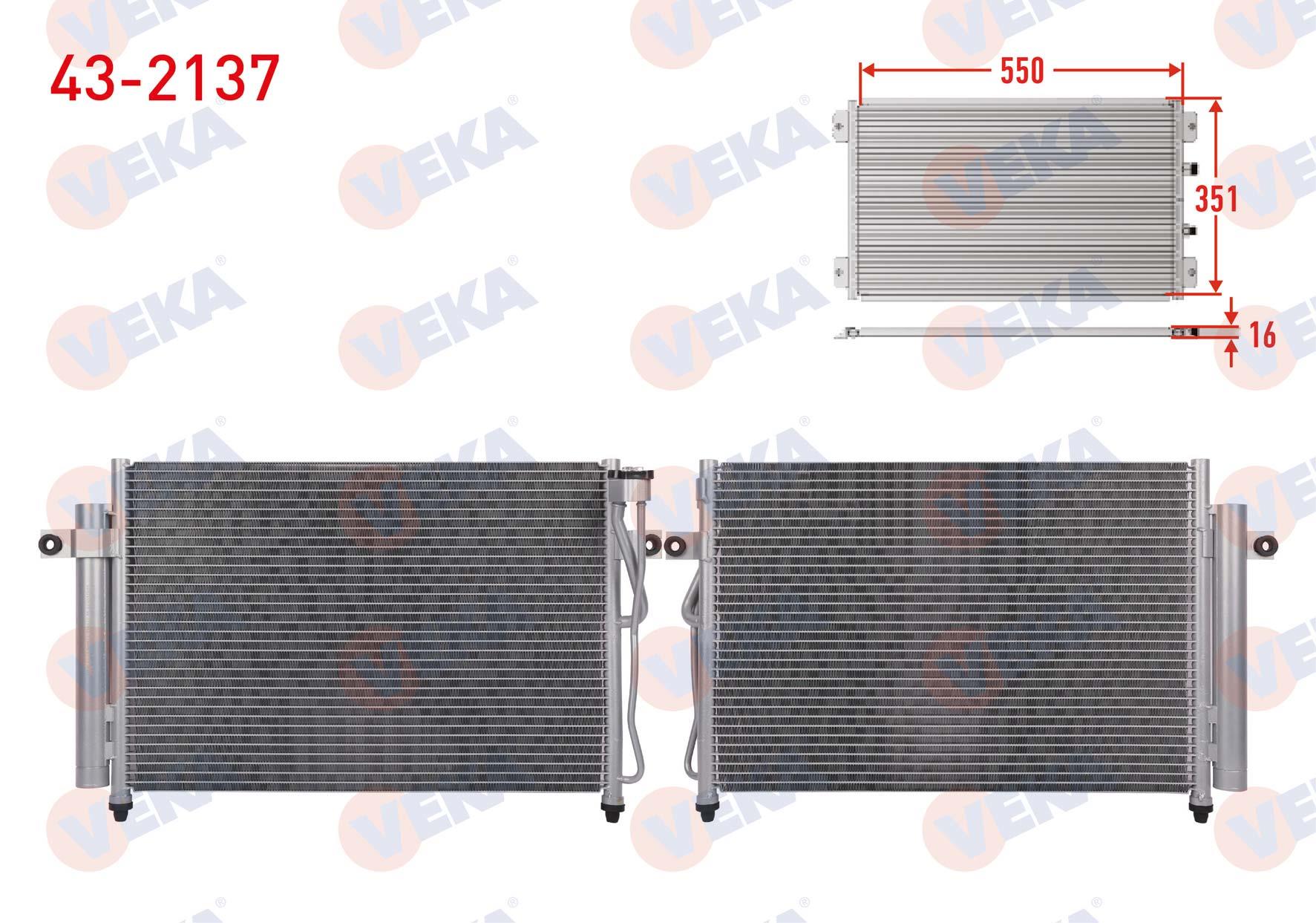 VEKA432137-Klima Radyatörü (Kondenser)