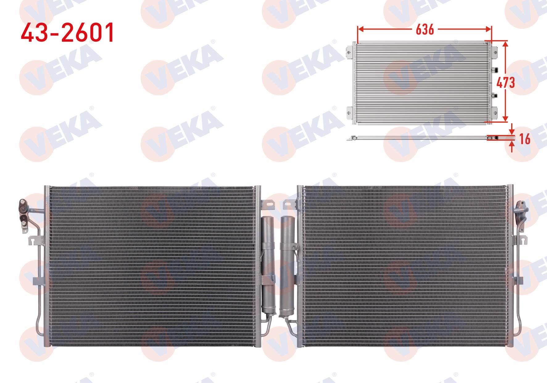 VEKA432601-Klima Radyatörü (Kondenser)