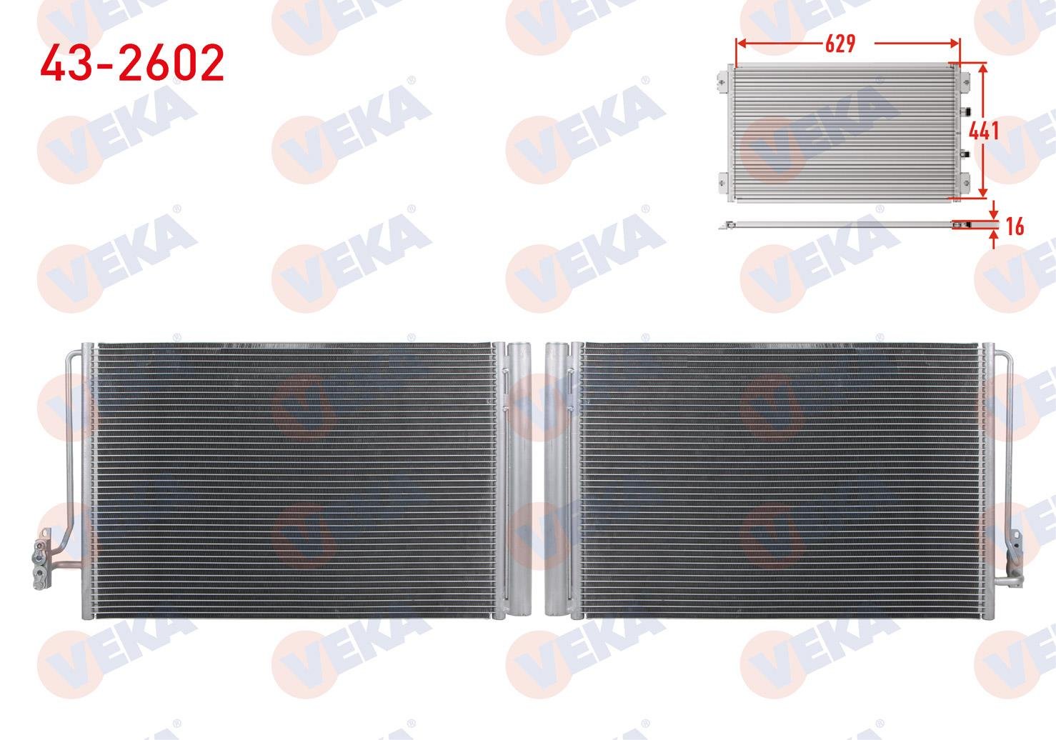 VEKA432602-Klima Radyatörü (Kondenser)