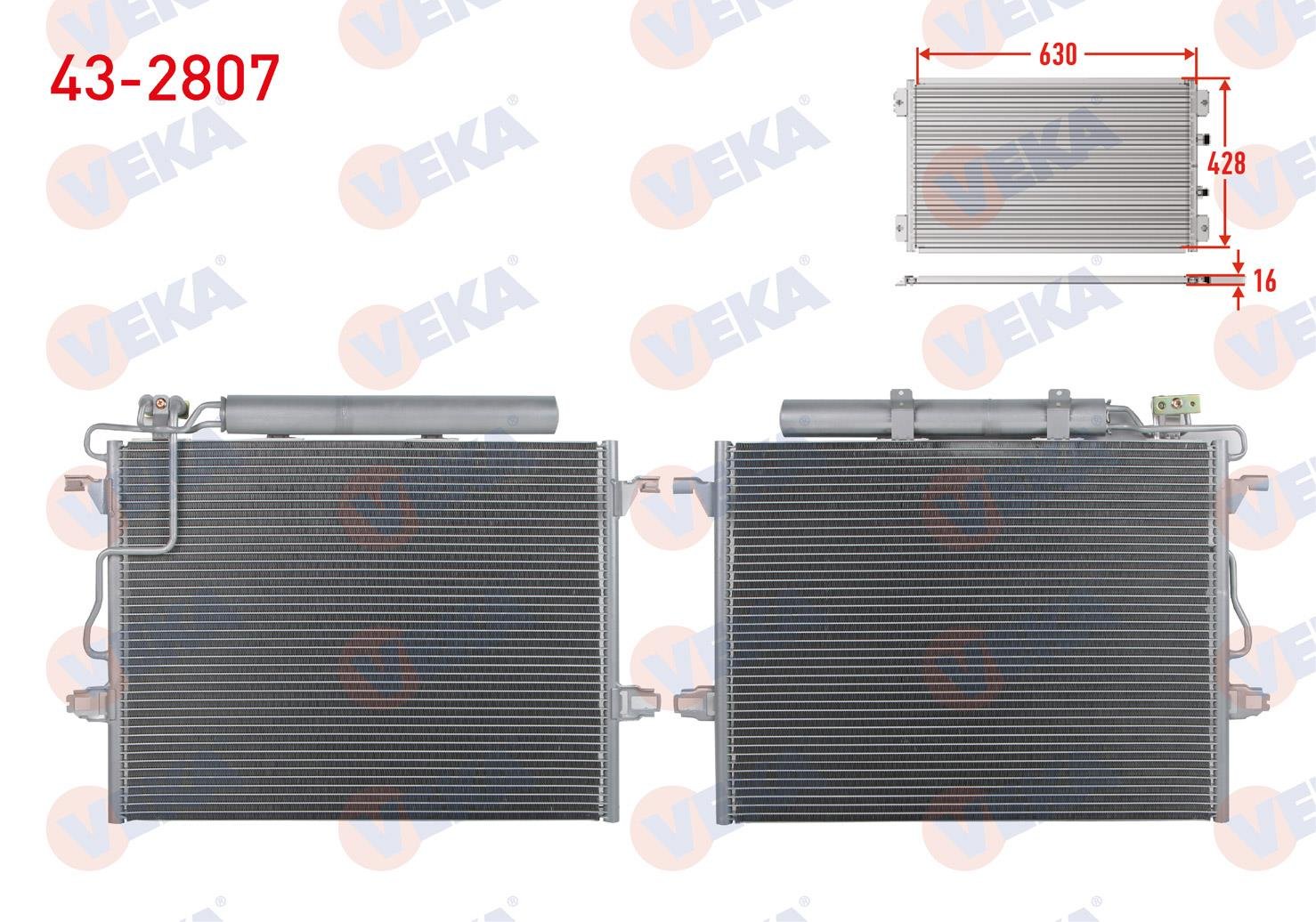 VEKA432807-Klima Radyatörü (Kondenser)