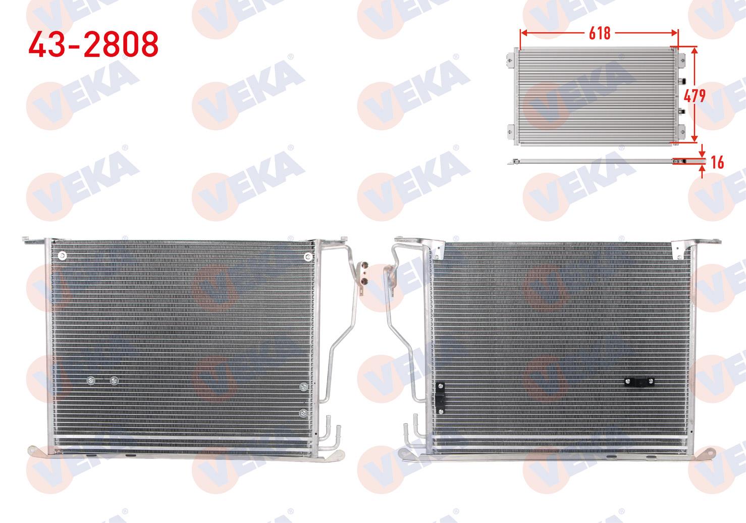 VEKA432808-Klima Radyatörü (Kondenser)