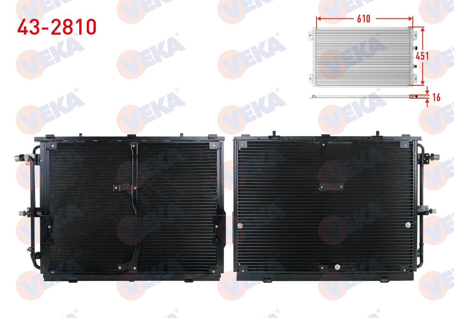 VEKA432810-Klima Radyatörü (Kondenser)