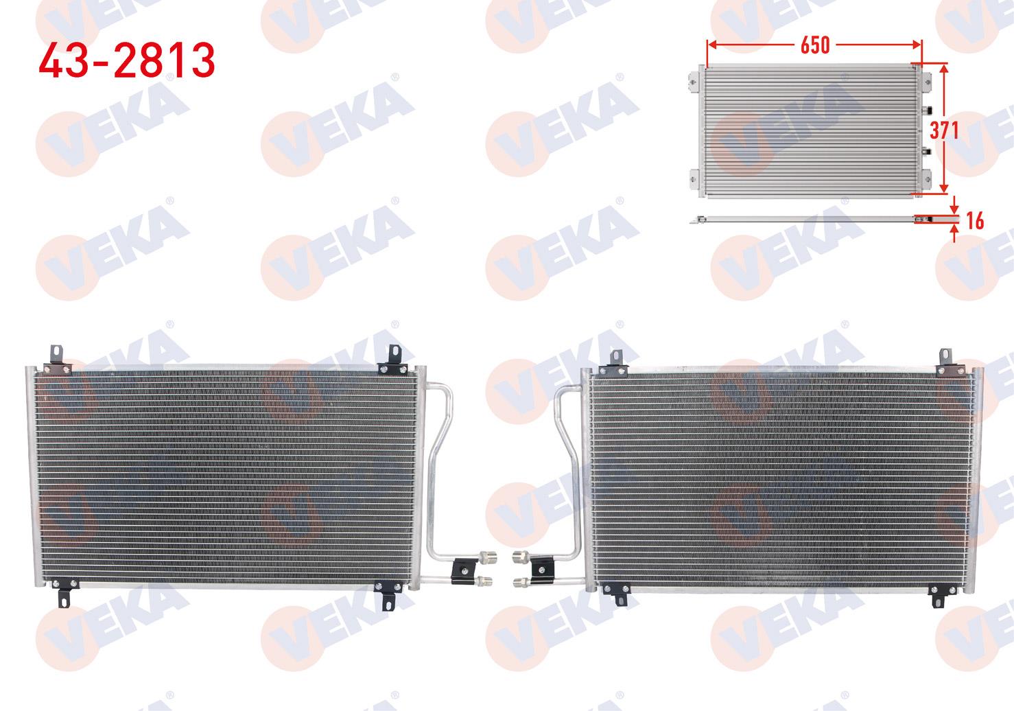 VEKA432813-Klima Radyatörü (Kondenser)