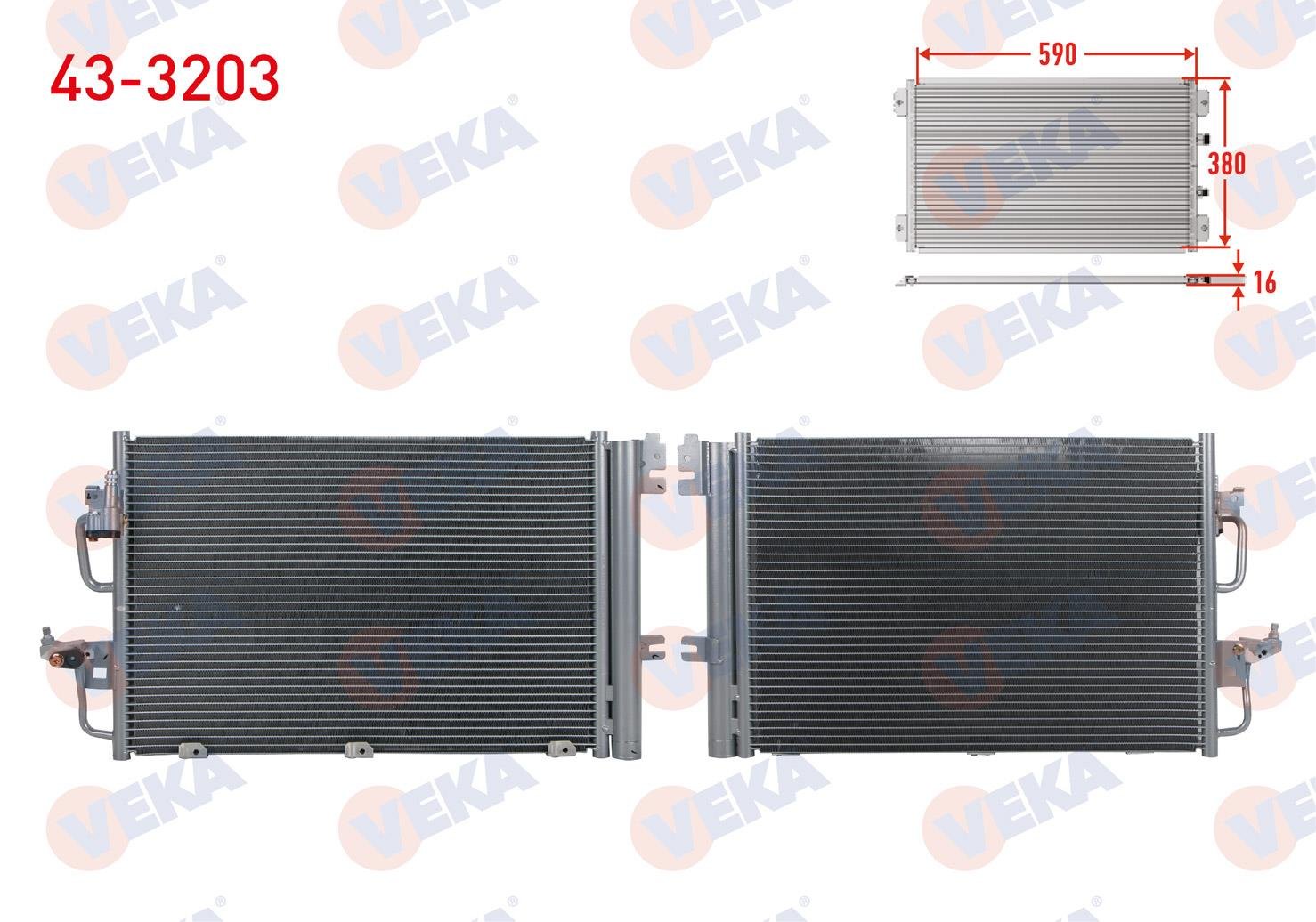 VEKA433203 -Klima Radyatörü (Kondenser)