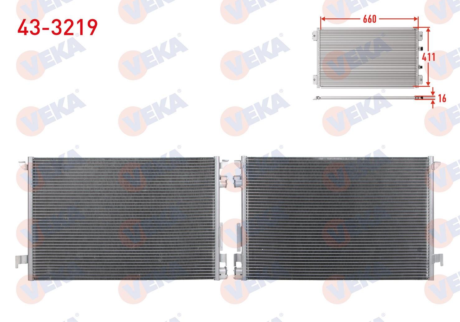 VEKA433219-Klima Radyatörü (Kondenser)