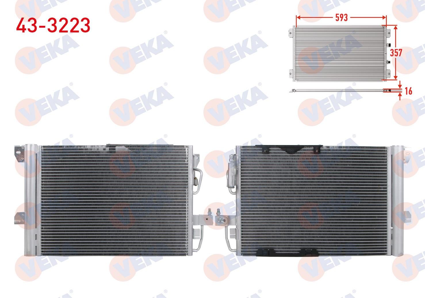 VEKA433223-Klima Radyatörü (Kondenser)