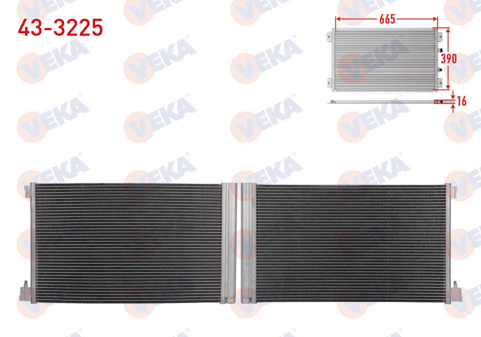VEKA433225-Klima Radyatörü (Kondenser)