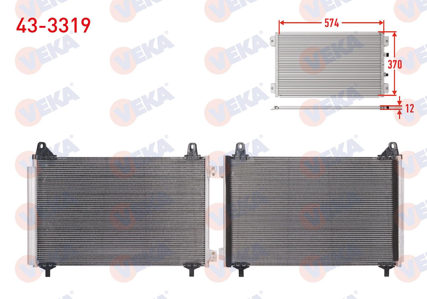 VEKA433319-Klima Radyatörü (Kondenser)