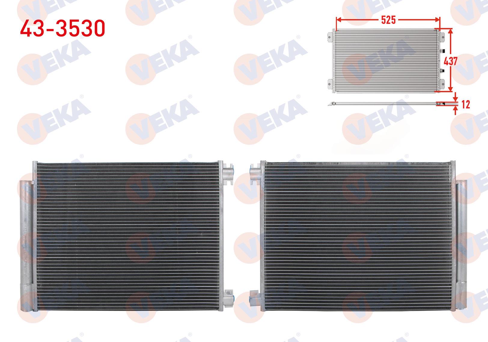 VEKA433530-Klima Radyatörü (Kondenser)