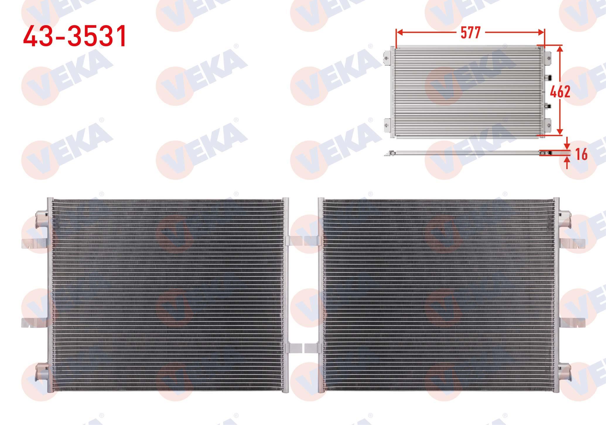 VEKA433531-Klima Radyatörü (Kondenser)