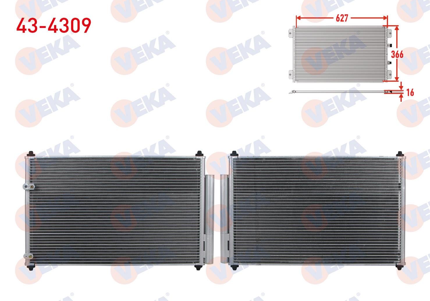 VEKA434309-Klima Radyatörü (Kondenser)