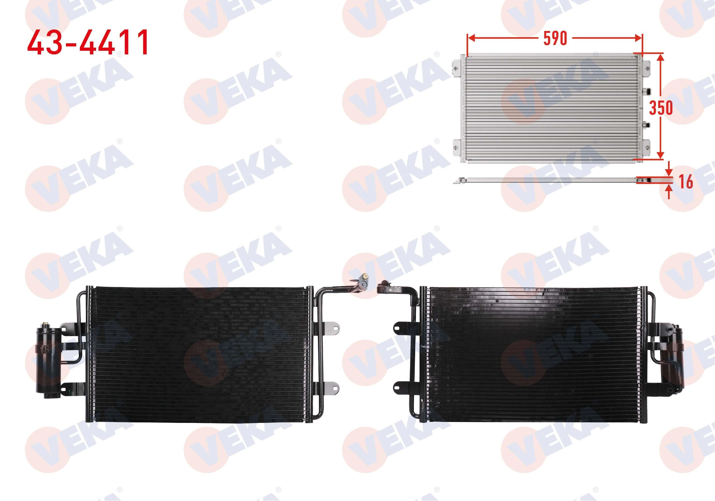 VEKA434411-Klima Radyatörü (Kondenser)