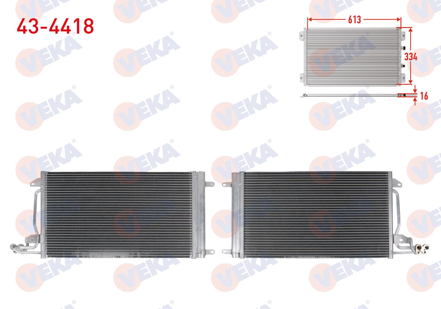 VEKA434418-Klima Radyatörü (Kondenser)
