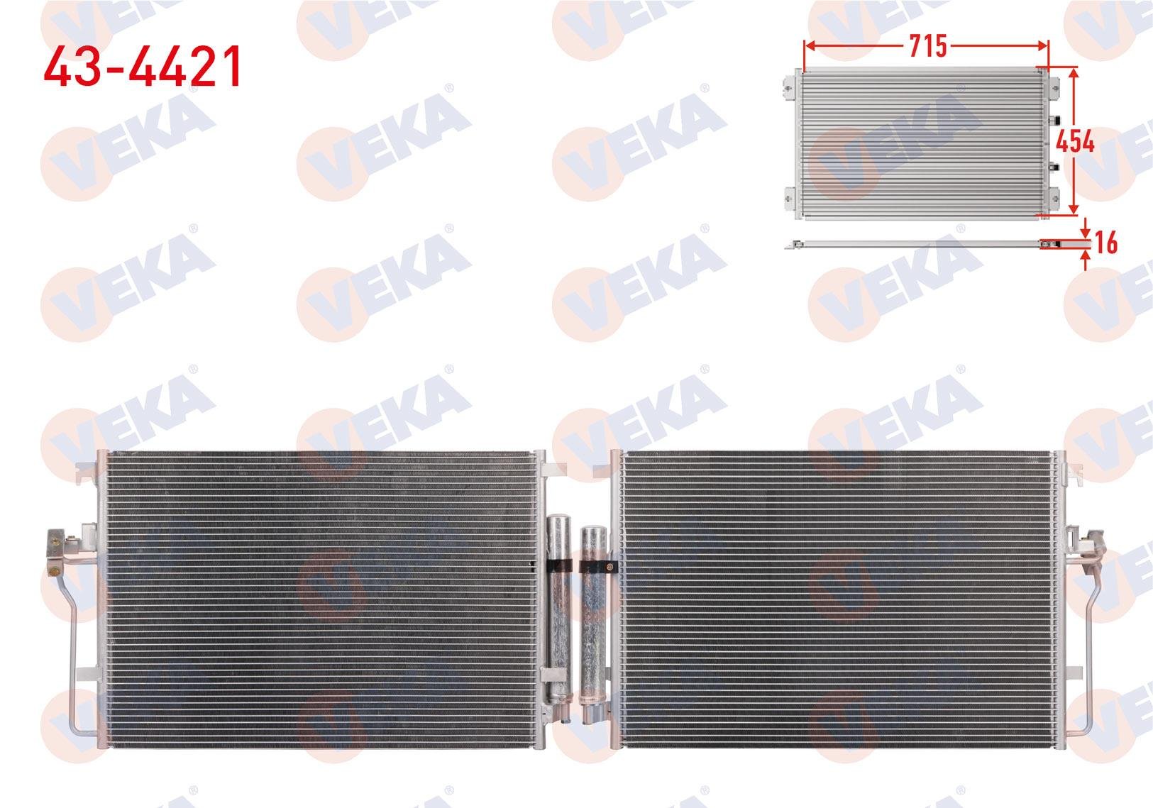 VEKA434421-Klima Radyatörü (Kondenser)