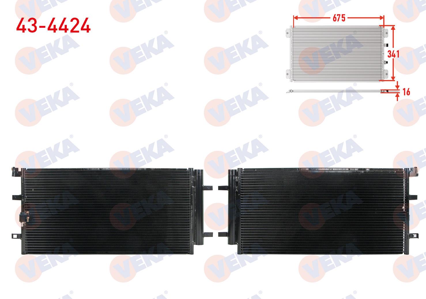 VEKA434424-Klima Radyatörü (Kondenser)