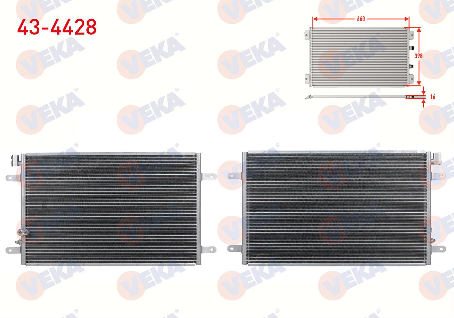 VEKA434428-Klima Radyatörü (Kondenser)