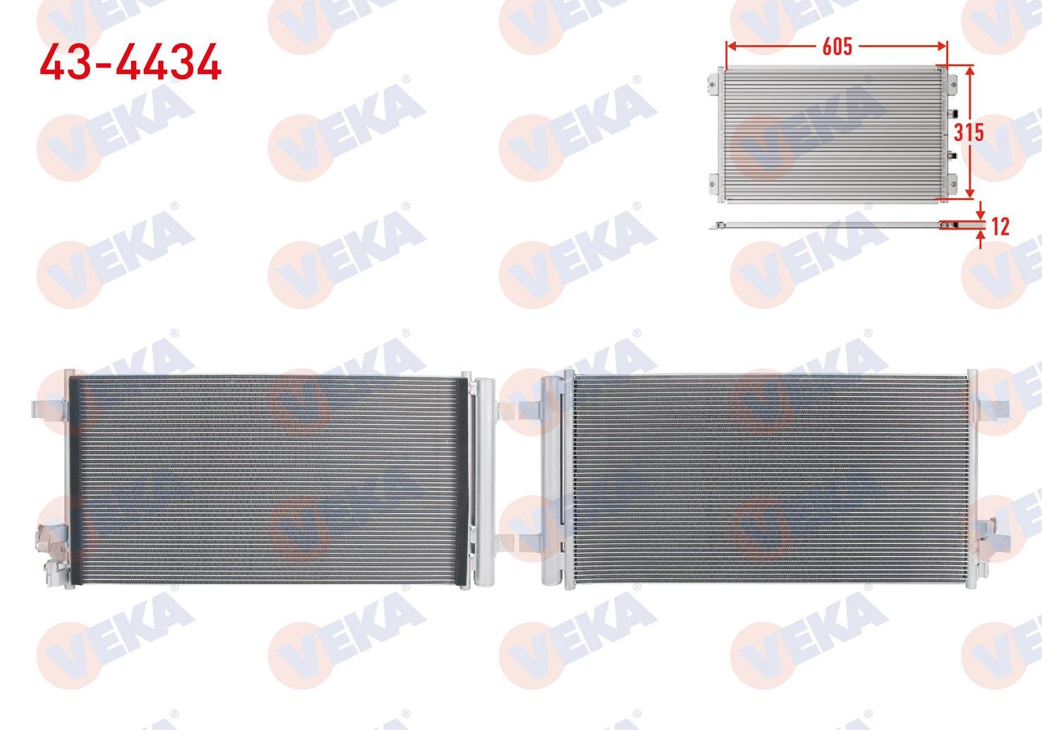 VEKA434434-Klima Radyatörü (Kondenser)