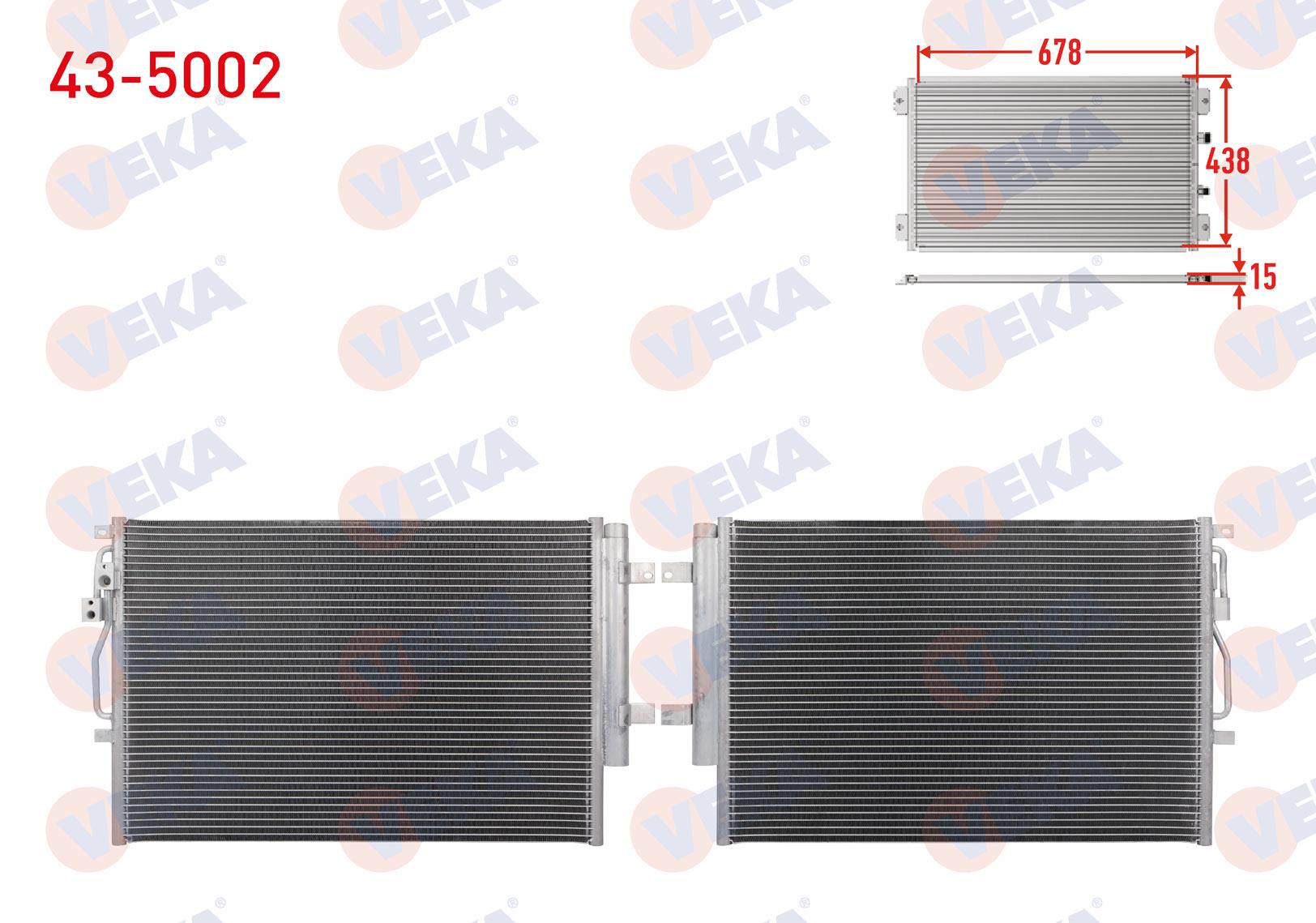 VEKA435002-Klima Radyatörü (Kondenser)