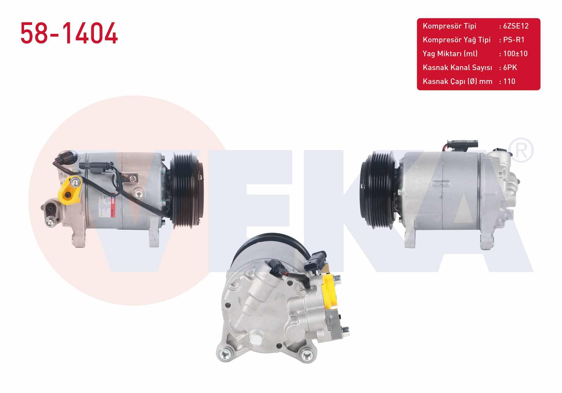 VEKA581404-Klima Kompresörleri