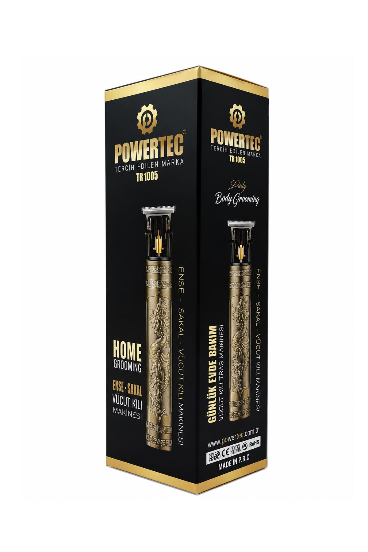 Powertec TR-1005 Lazer-Epilasyon Öncesi Tüm Vücut Tıraş Makinesi Sakal-Ense-Vücut