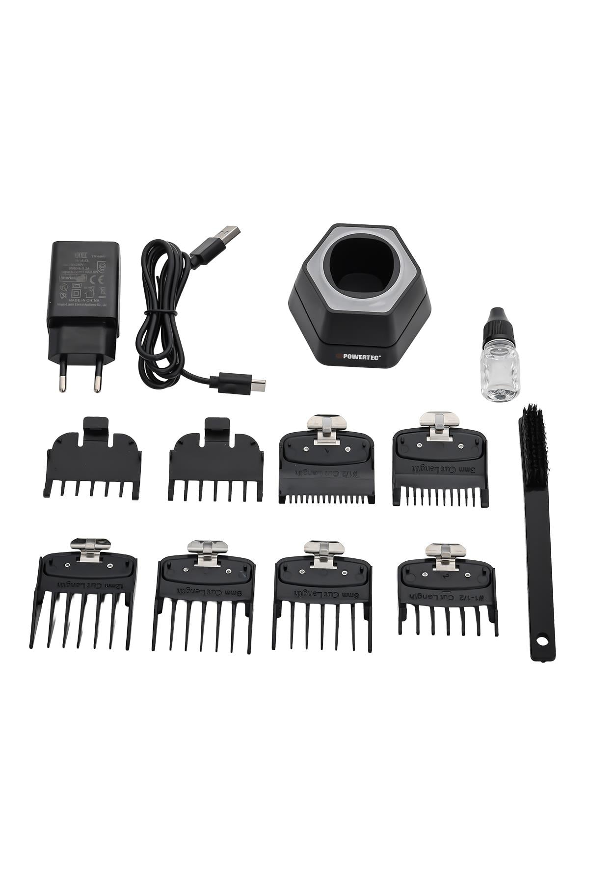 Powertec TR-4646 Profesyonel Saç Sakal Tıraş Makinesi ( 0.5mm Tarak Dahil )