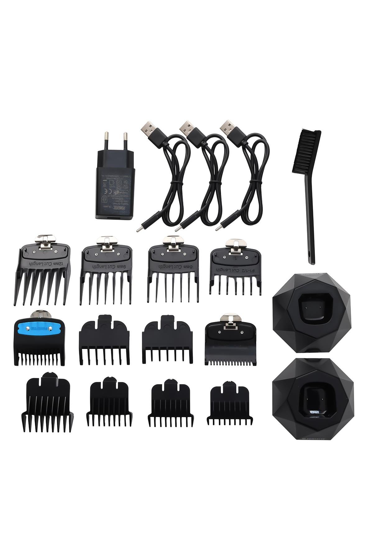 Powertec TR-5800 Saç-Sakal-Ense-Günlük Tıraş Makinesi 3in1 ( 0.5mm Tarak Dahil )