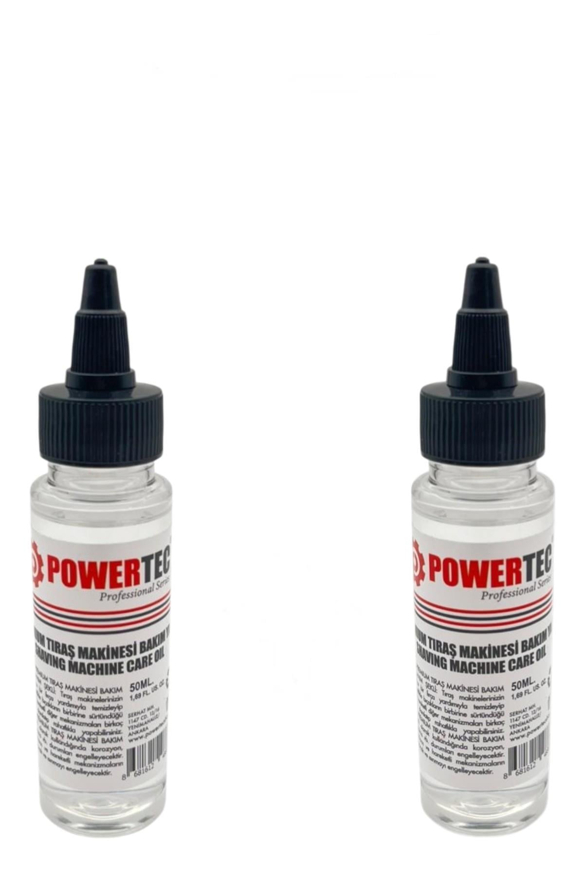 Powertec TR-Y01 Premium Tıraş Makinesi Bakım Yağı ( 50Ml. 2'li Set )