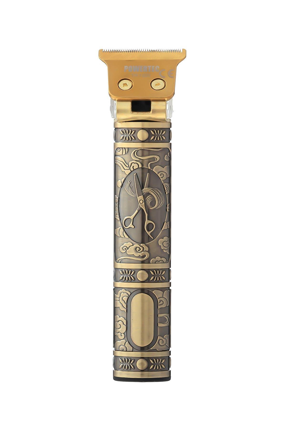 TR-1220 Pro Usb Şarjlı T Bıçak Saç Sakal Vücut Kıl Tüy Alma Kadın Erkek Epilasyon Tıraş Makinesi