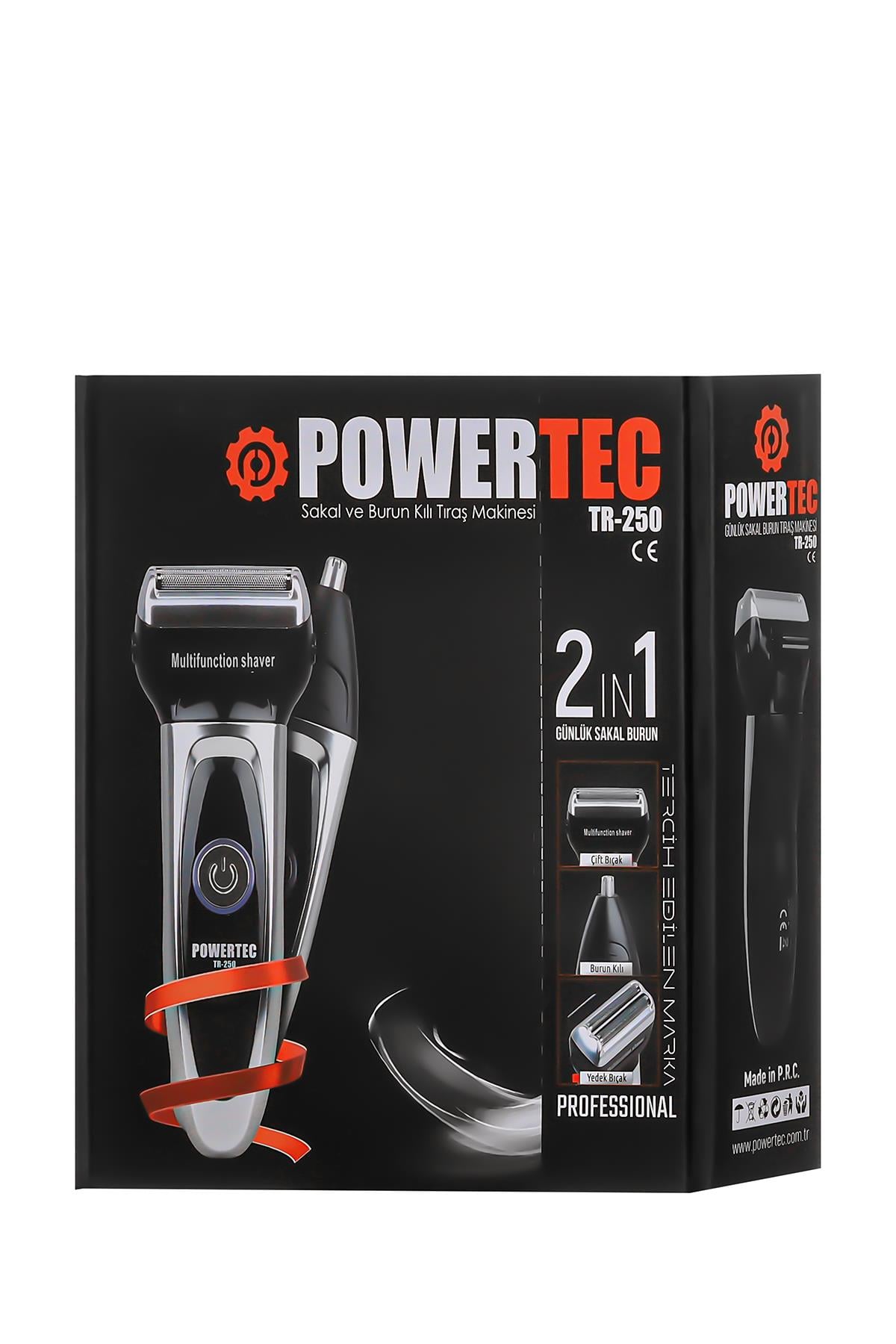 TR-250 Günlük Sakal Tıraş Makinesi  +Kulak-Burun Başlığı