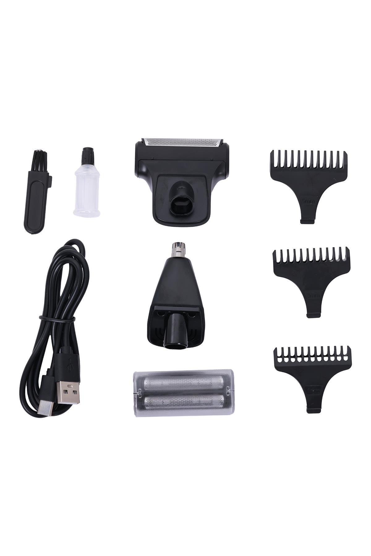 TR-375 (3in1) Günlük Erkek Tıraş Bakım Seti (3 Başlıklı ve Ek Başlık Hediyeli)