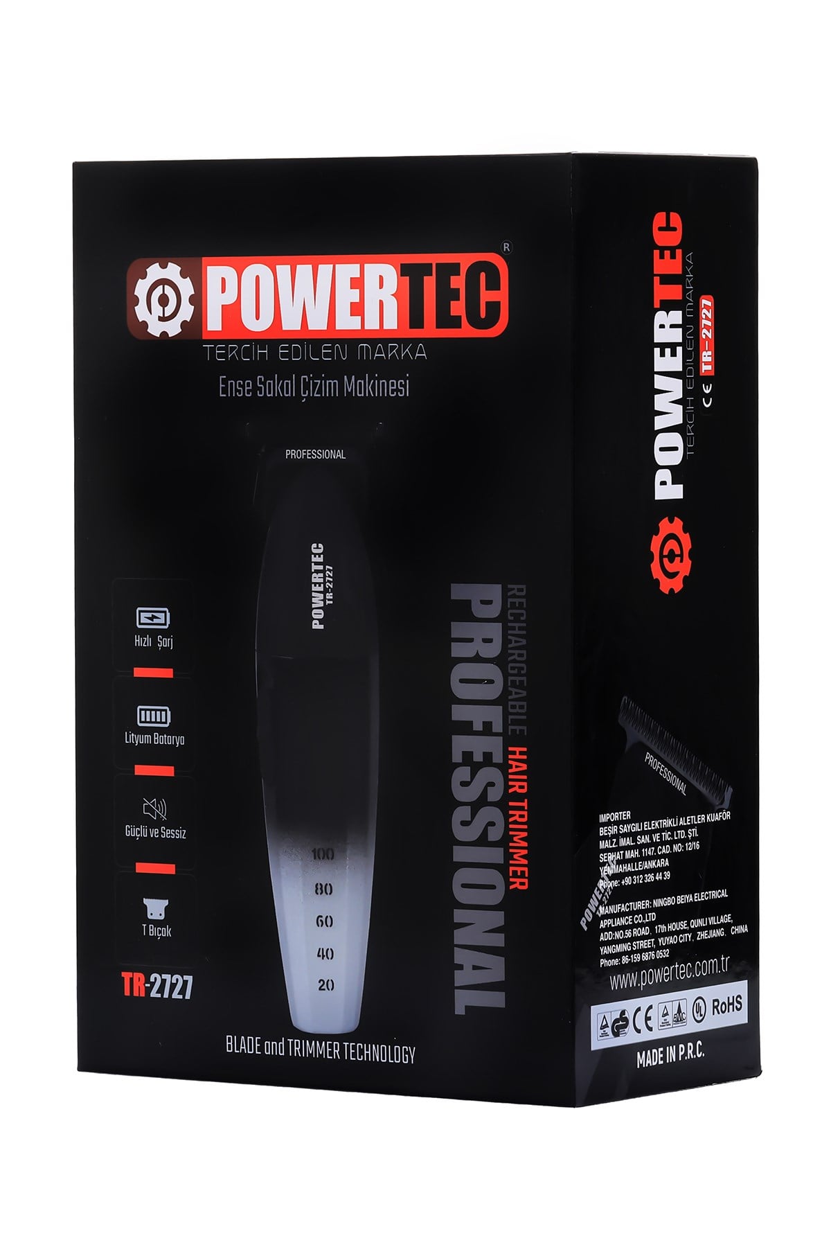 TR-4100 & TR-2727 Profesyonel Tıraş Makinesi 2'li Set | Erkek Bakım Seti (Makas Hediyeli)