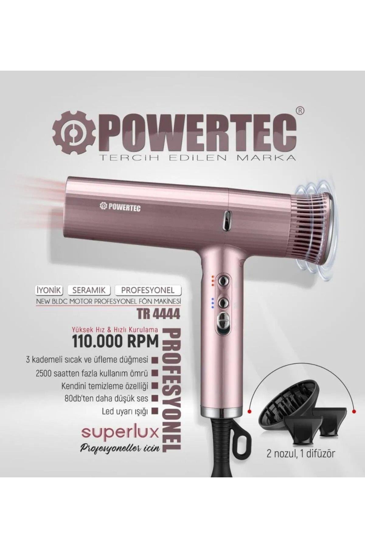 TR-4444 Süperlux Ionıc Supersonic Saç Kurutma ve Fön Makinesi Rose