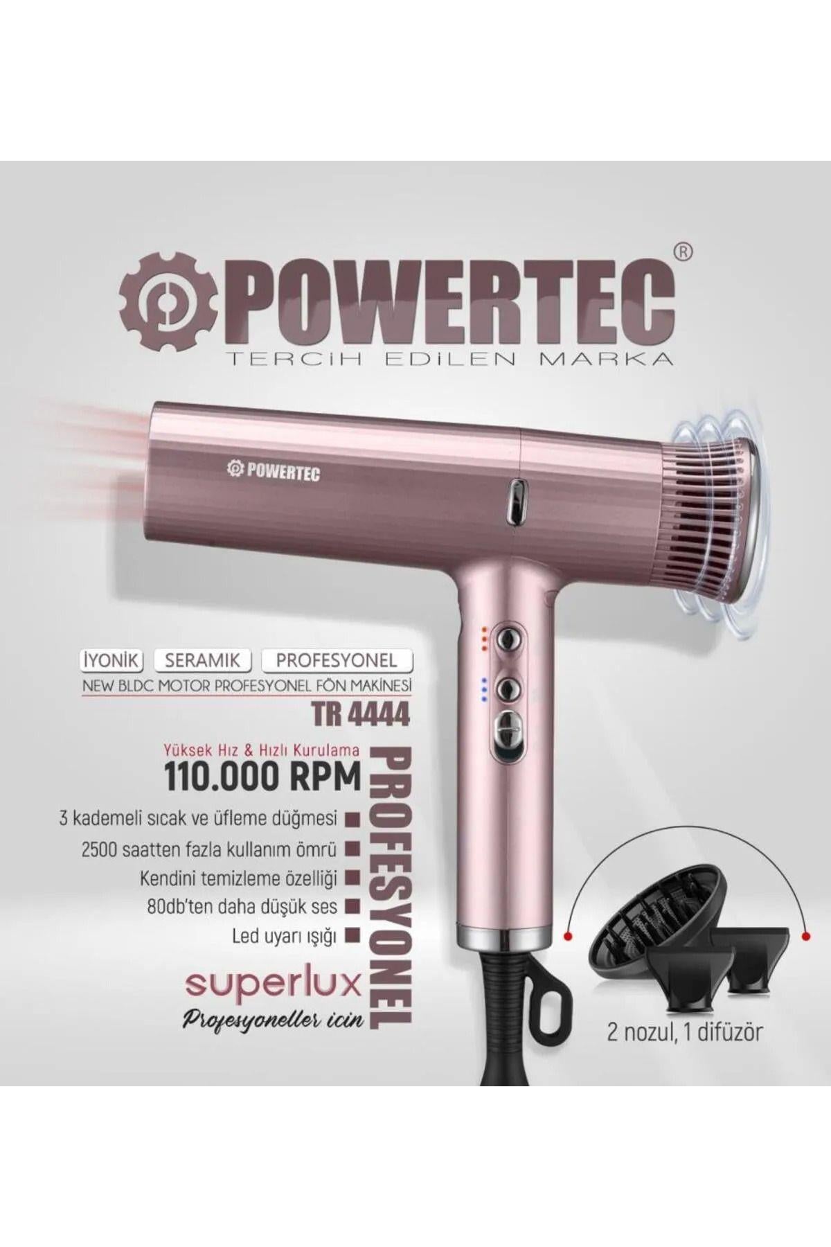 TR-4444 Süperlux Ionıc Supersonic Saç Kurutma ve Fön Makinesi Rose