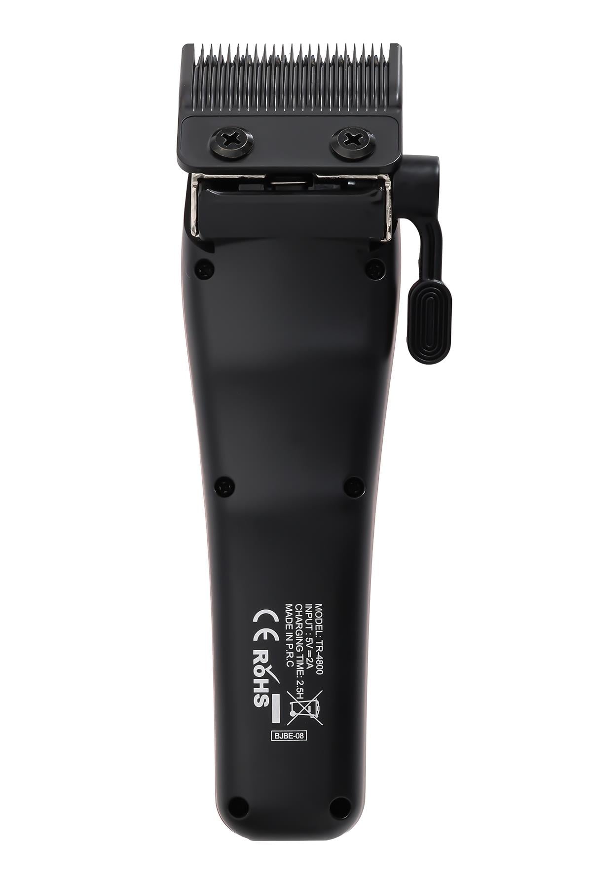 TR-4800 Tam Profesyonel 9.000rpm 8 Kademeli Saç-Sakal Kesim Makinesi +Yedek Seramik Bıçak Seti